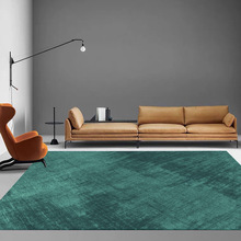 北欧纯色地毯客厅卧室书房沙发茶几垫美式墨绿色耐脏易打理地毯垫