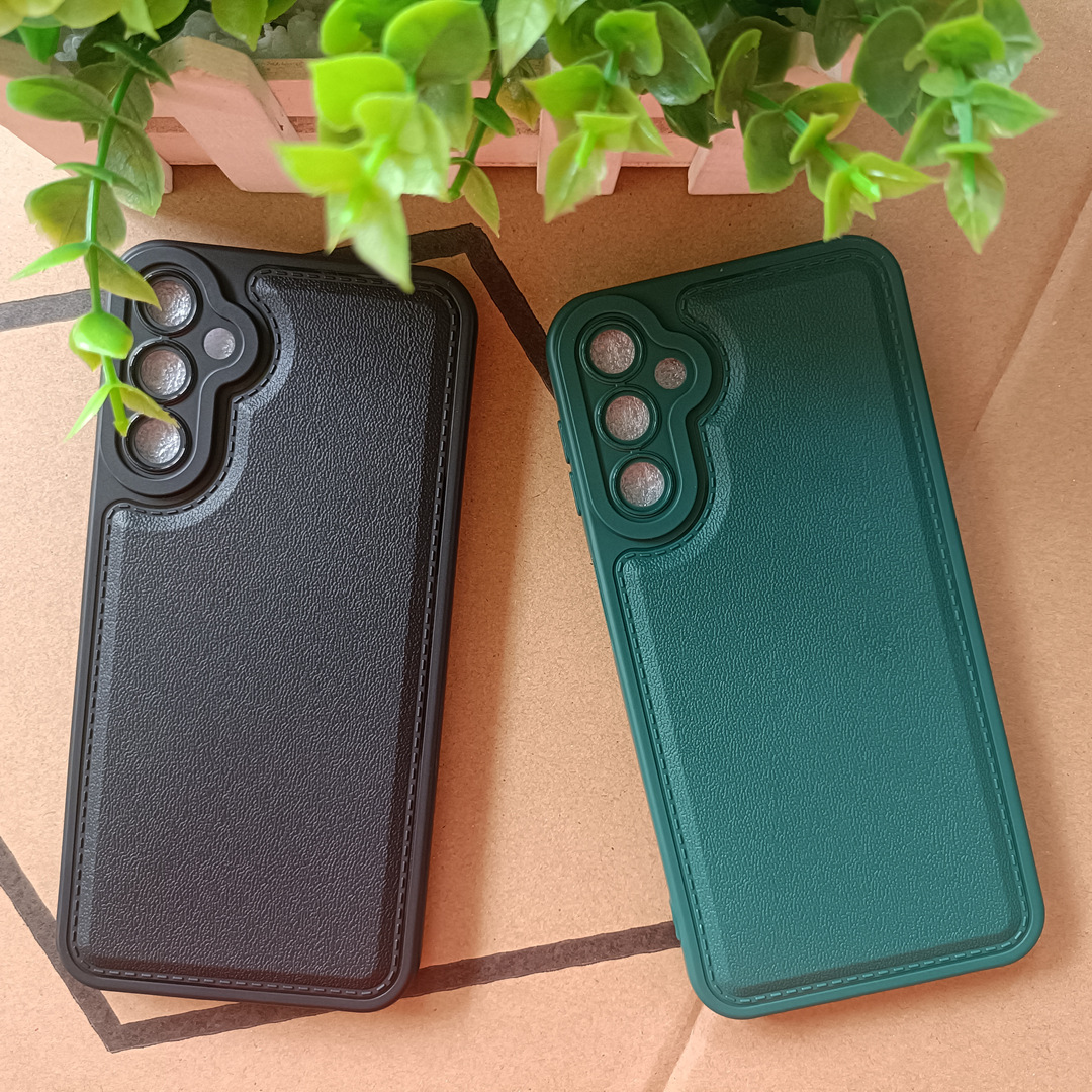 商务皮纹手机壳适用sam三星a22 4g直边磨砂tpu皮纹精孔防摔保护套