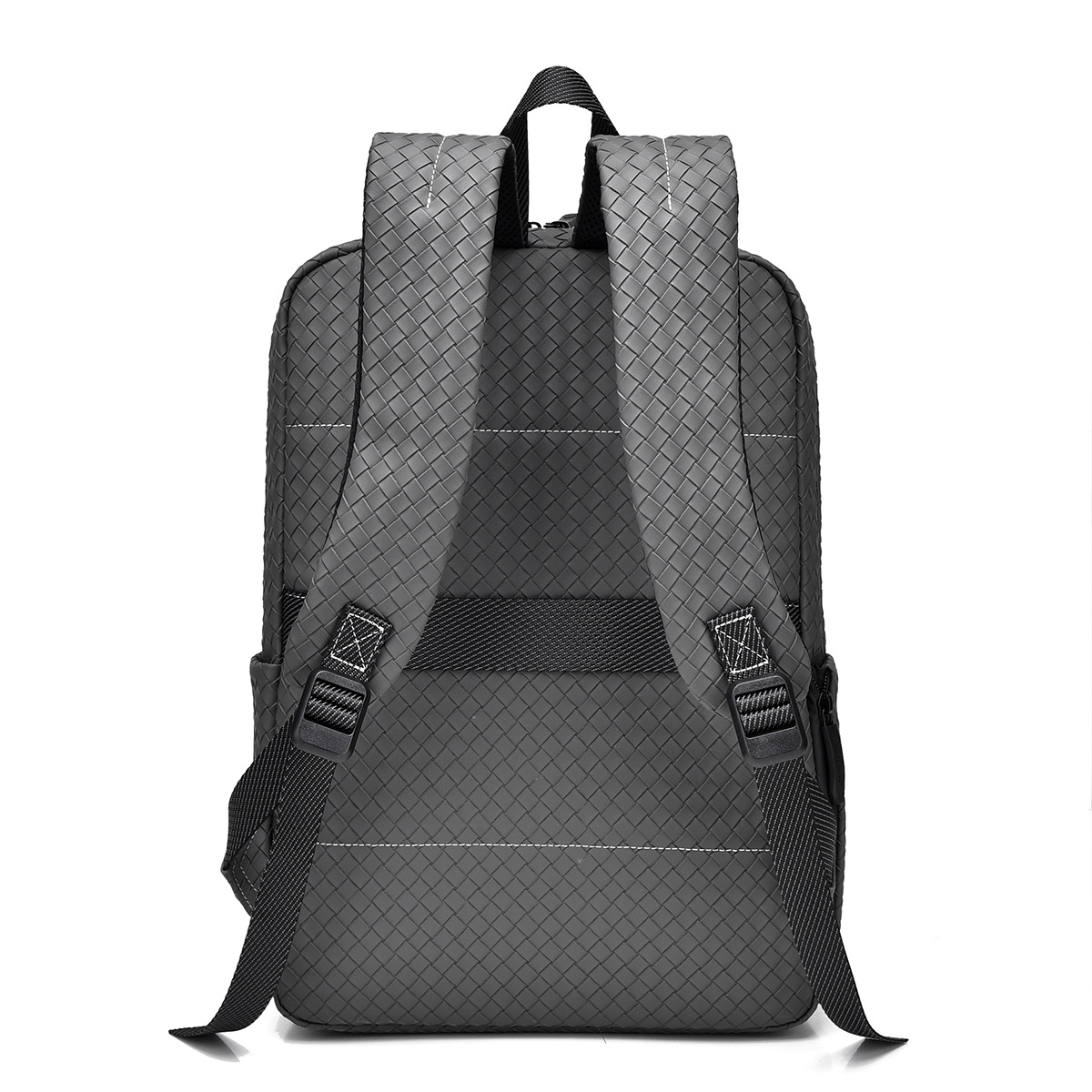 Cross-Border Lightweight Backpack Men's Fashion Simple Business Leisure Backpack Commuter Woven Trendy Computer Bag