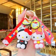 HelloKitty卡通钥匙扣可爱KT猫女生书包挂件娃娃机小礼品钥匙链圈