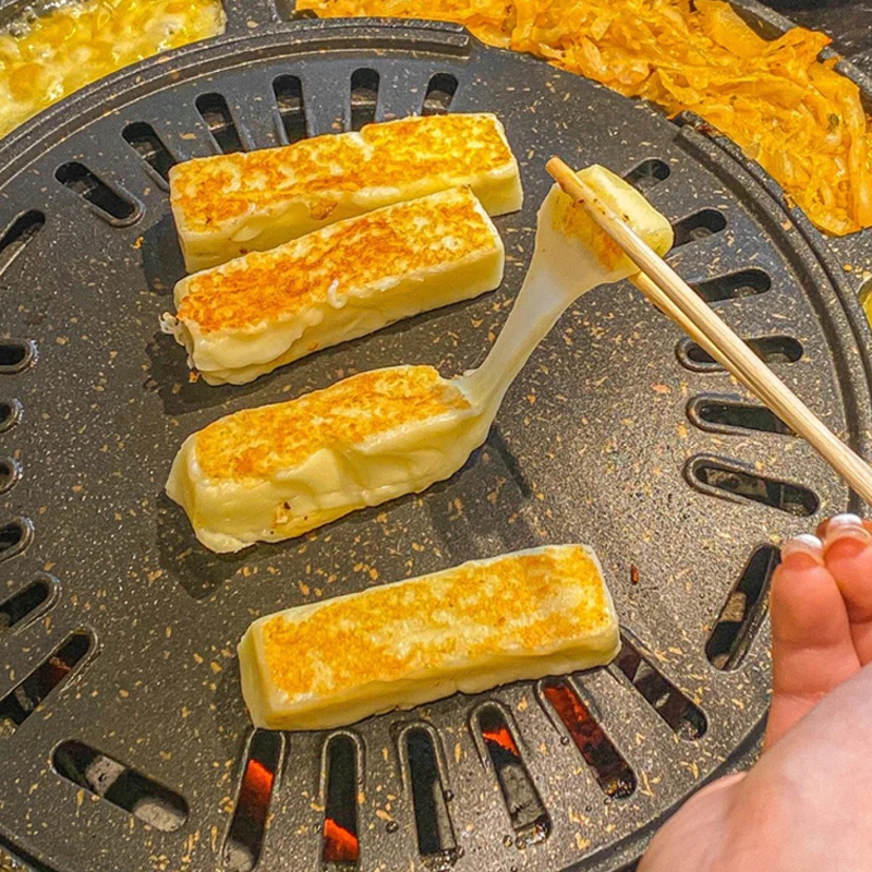 烤芝士条600g10根韩国烤肉店同款商用食材半成品煎烤干酪烧烤奶酪