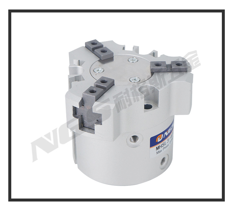 圆柱形三爪气缸手指夹爪四爪气爪mhs3/2/4-16 25 32 40 50 63d125