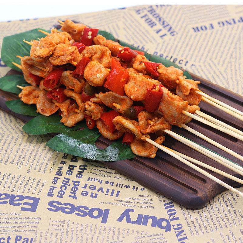 泡椒脆肚20串调理红椒鸽肚商用特色烤串炸串烧烤小串冷冻半成品