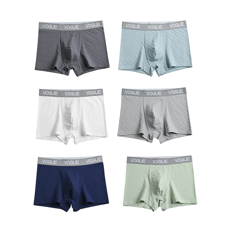 Men's Underwear Cotton Inner Boxer Shorts Boys Comfortable Transparent Ins Style Youth Gas Boxer Briefs