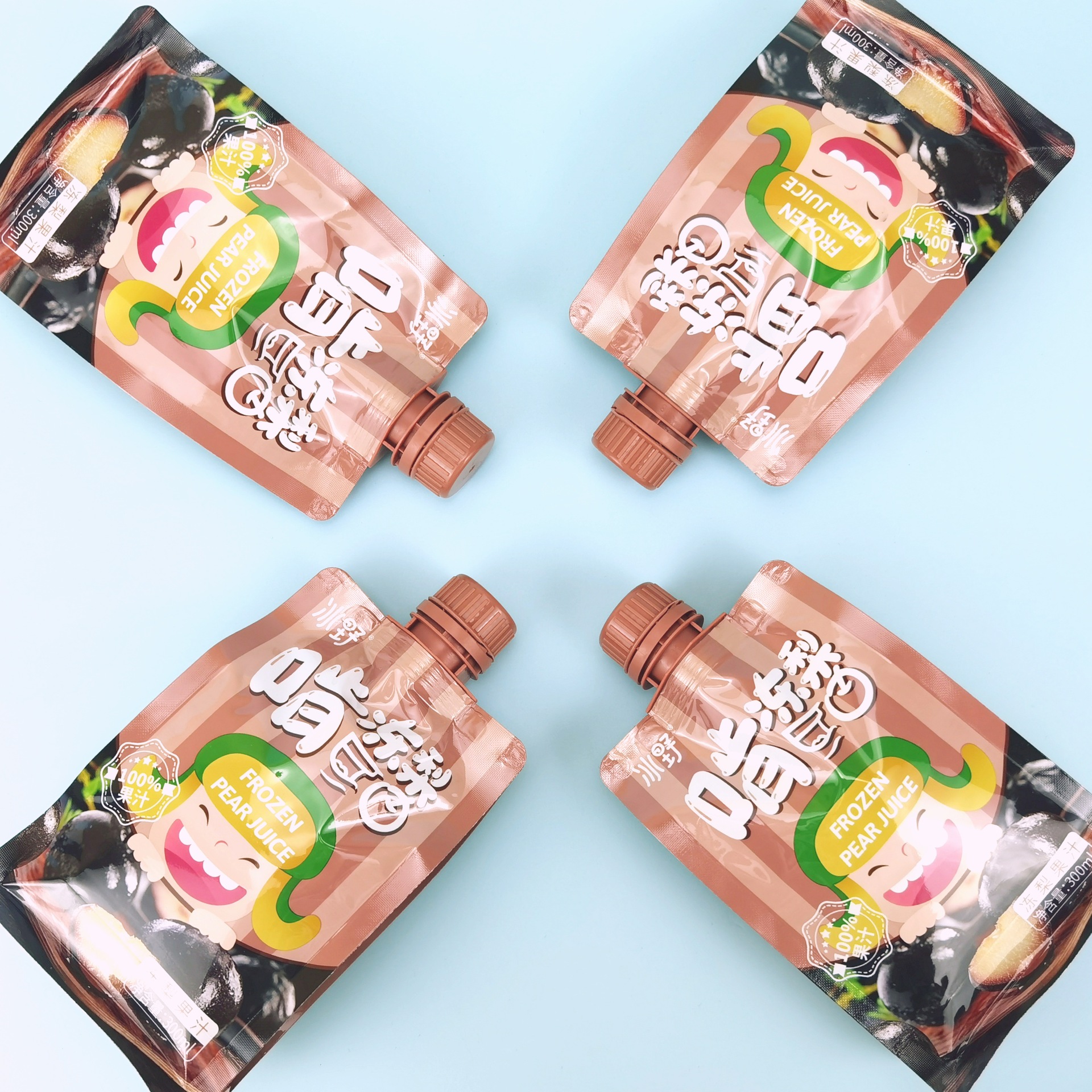 东北冻梨 鲜榨果汁 冻梨果汁 包邮吸 嘴袋 一次性-阿里巴巴