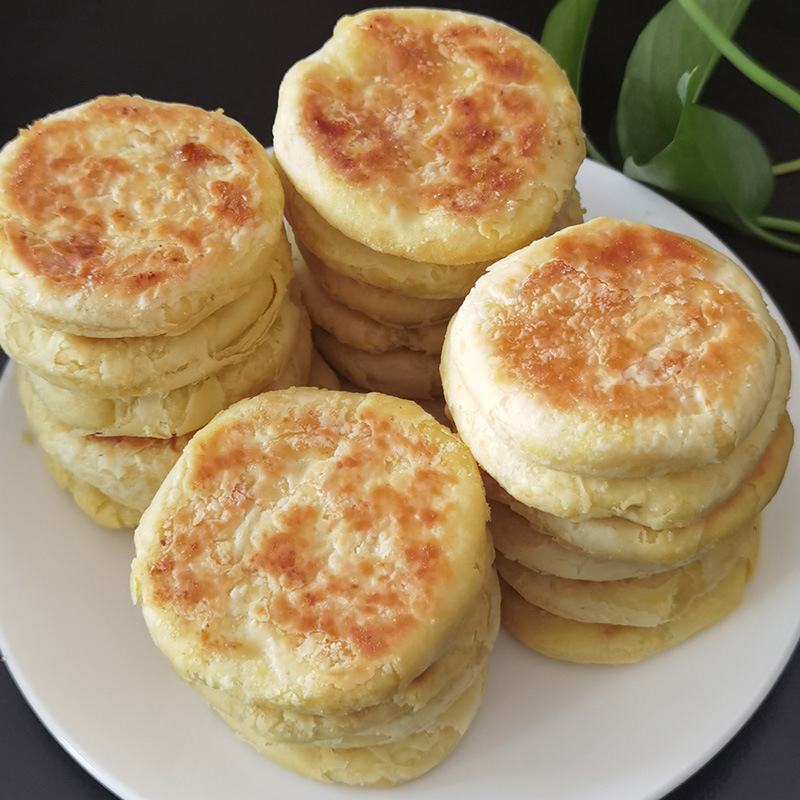 酥饼东北产老式传统手工制作零食糕点香甜千层酥饼500g买三包邮