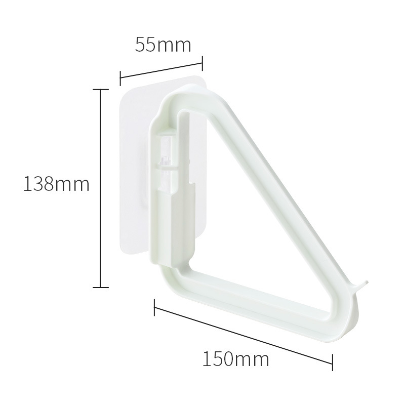 Triangle Clothes Hanger Container Punch-Free Home Finishing Clothes Hanger Balcony Rack Desktop Space-Saving Organizing Rack