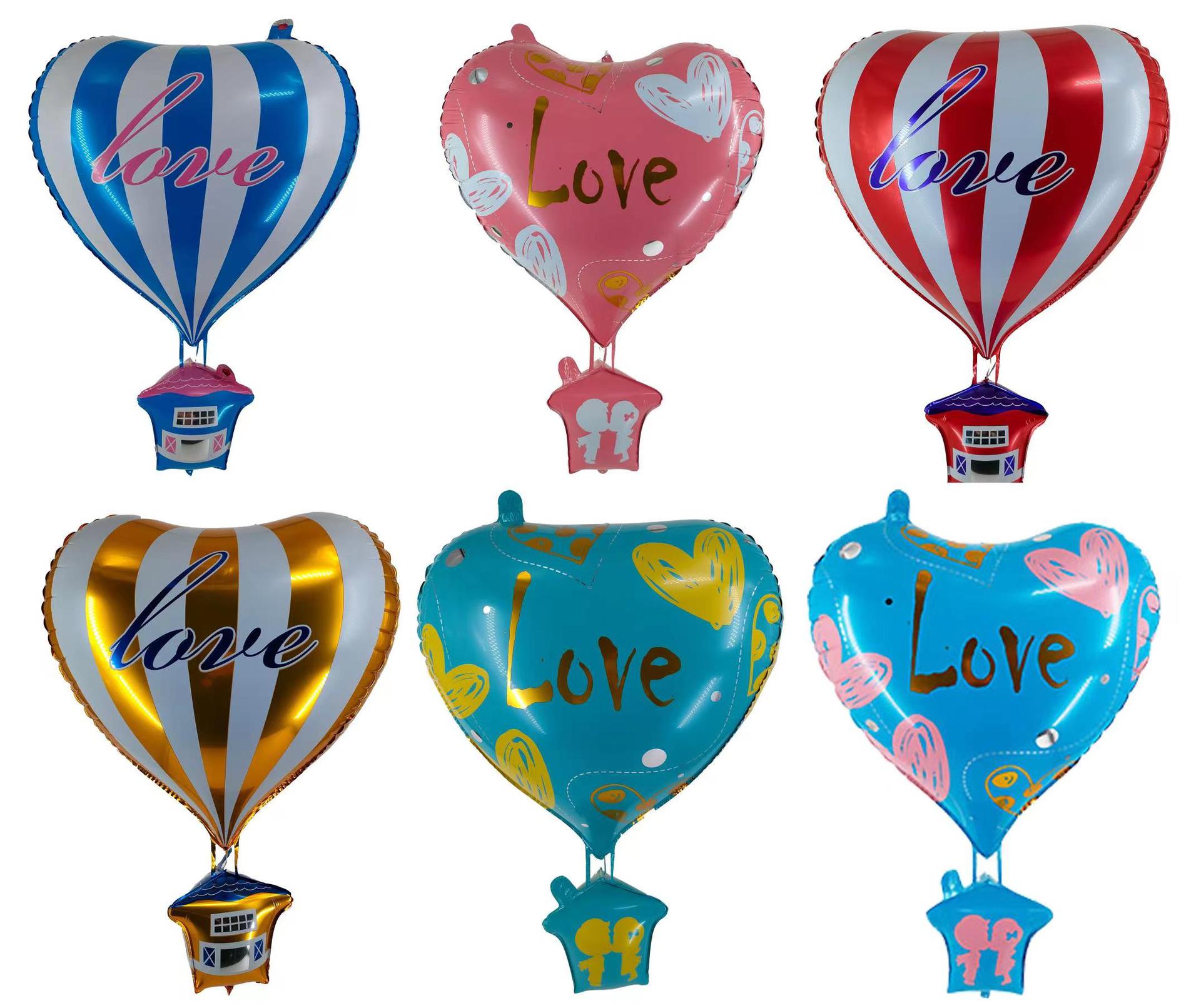 网红新款4d心形热气球立体球 love飘空4d球派对商场活动装饰气球