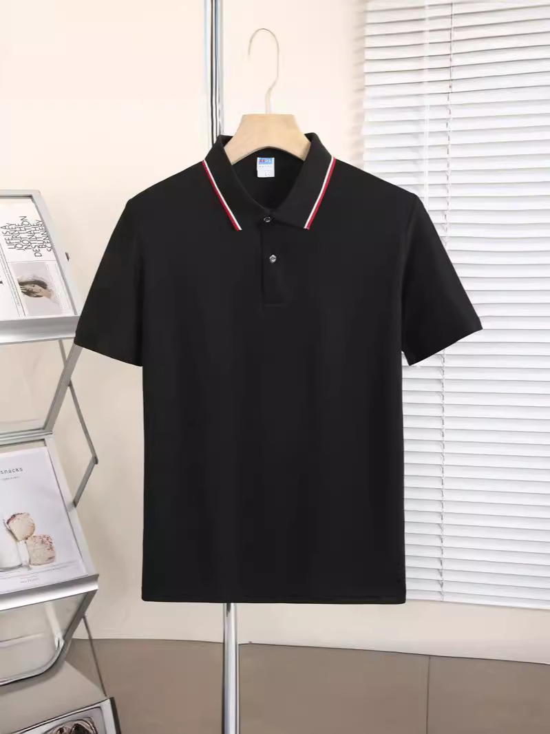 Summer Color Matching Short Sleeve Lapel Customed Working Suit Embroidered Polo Shirt T-shirt Culture Advertising Shirt Custom Printed Logo