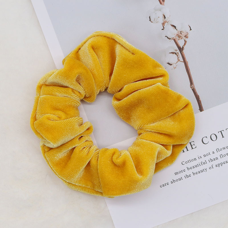 Korean Ins Autumn and Winter French Style Velvet Cloth Large Intestine Hair Ring Multi-Color Optional Soft Girly Simplicity Hairware