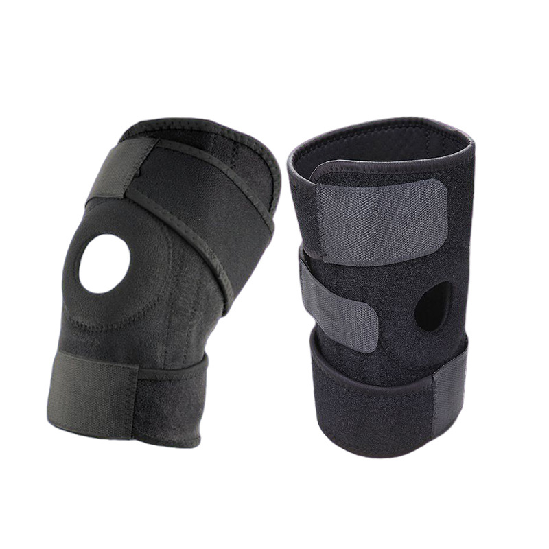 运动护膝户外登山透气篮球髌骨带跑步加强t弹簧康复护具护膝-阿里巴巴