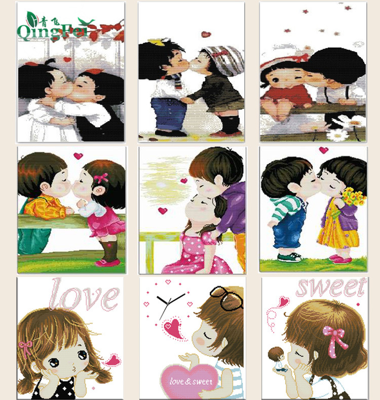 十字绣亲亲宝贝