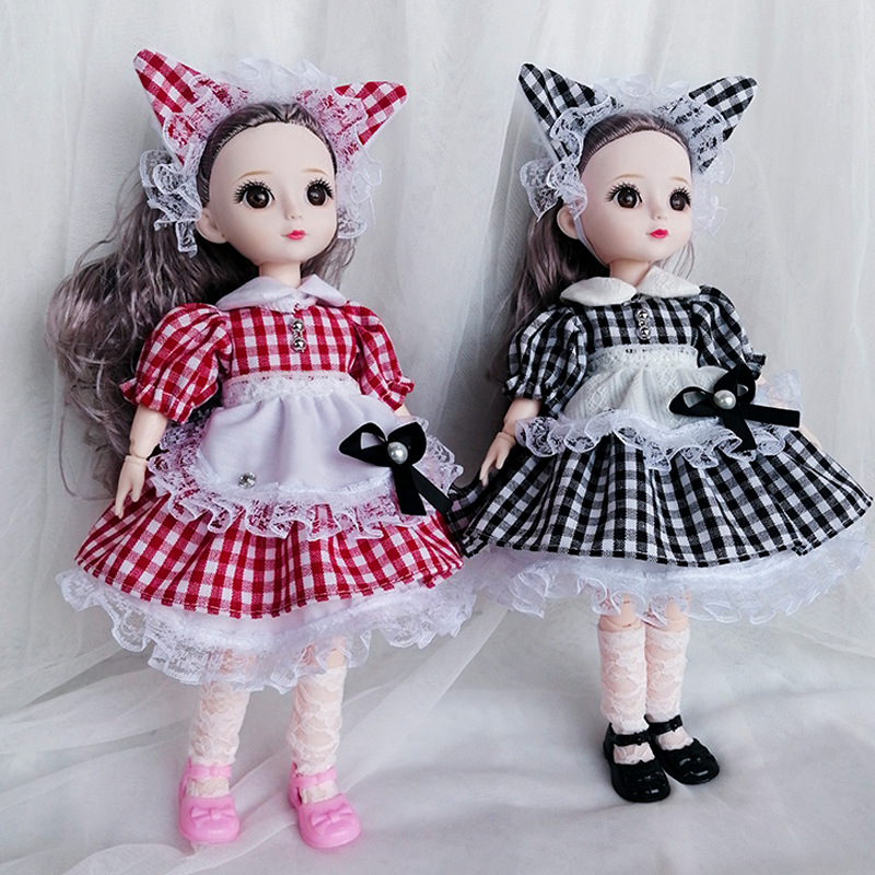 30厘米bjd6分娃衣blythe小布娃娃衣服ob24裙子洋娃娃衣服玩具批发