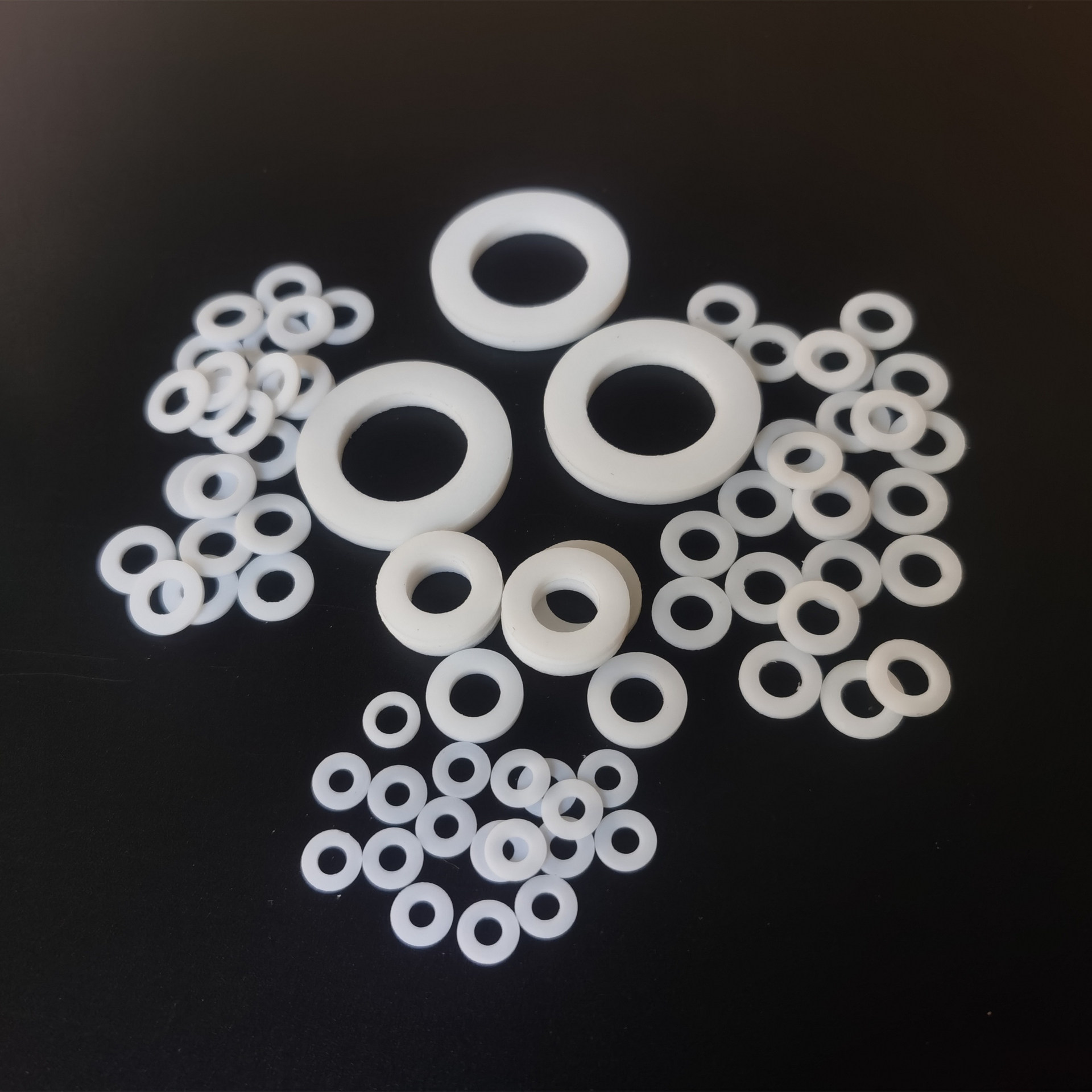 四氟ptfe垫片平垫耐强酸强碱耐高温m3m4m5m6m8m10m12m14m16m18m20