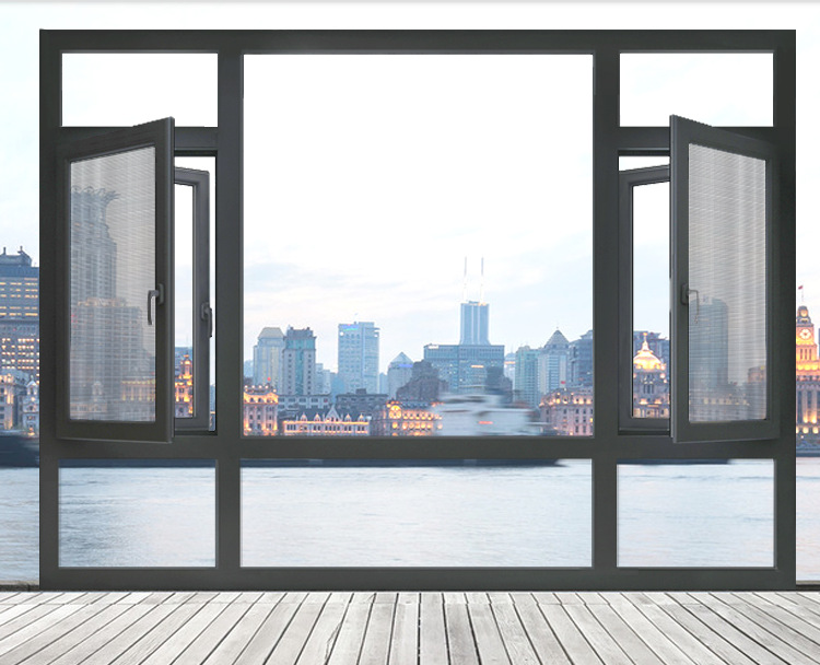 成都封窗断桥铝合金门窗封阳台隔音推拉平开防蚊落地窗阳光房