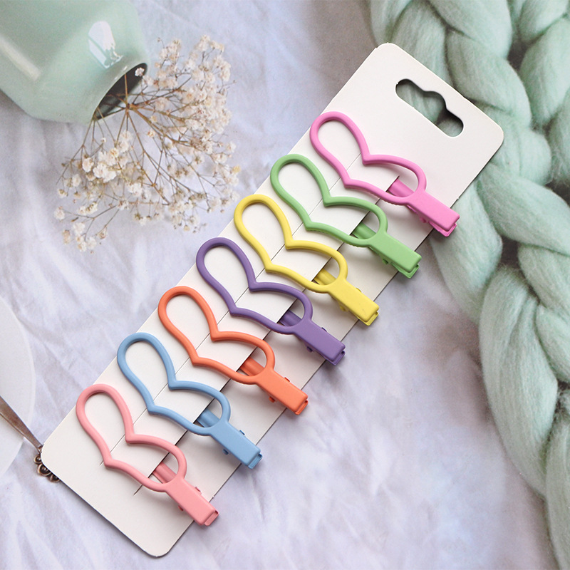 Minimalist Candy Color Cute BB Hairpin Headwear Japanese and Korean Bangs Cropped Hair Clip Side Clip Children's Hair Clips Hair Accessories Wholesale