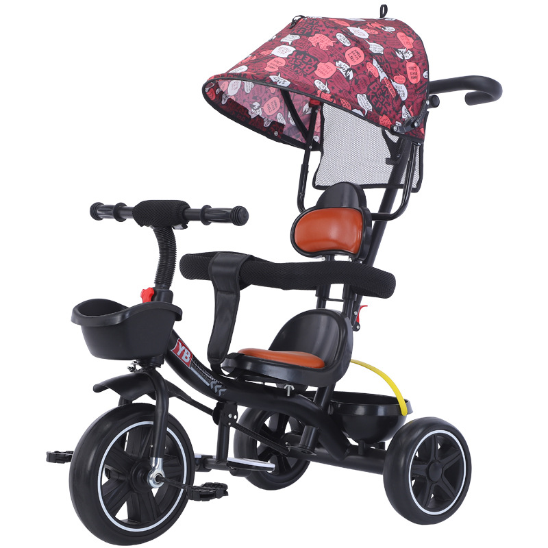 Baby Carriage Children Tricycle Baby Bicycle Baby Trolley 1-3-5 Children Four-in-One Three-Wheel