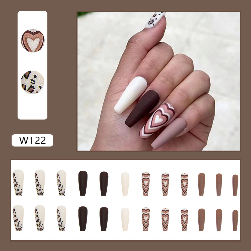 Finished Product Nail Tip Cross-Border Fake Nails European and American Nail-a Foreign Trade Nail Stickers Wholesale Press on Nails