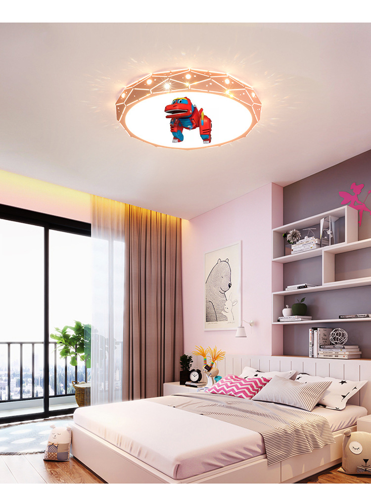 儿童房灯帮帮龙卡通灯现代男孩房间卧室灯护眼儿童房吸顶灯