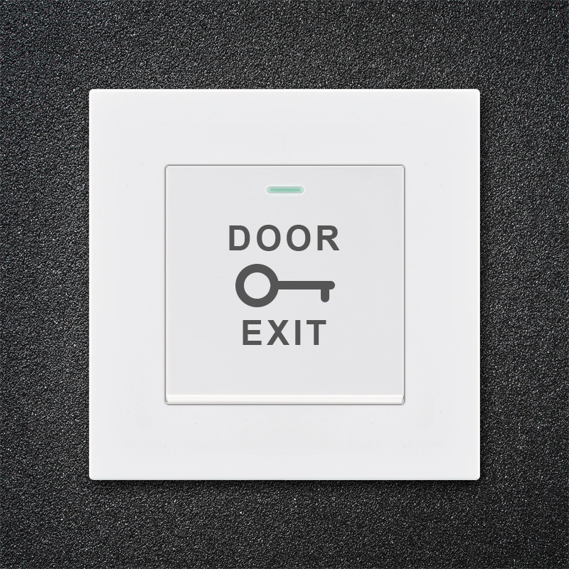 fiko86型门禁门铃开关出门按钮暗阻燃面板门控自复位开关批发