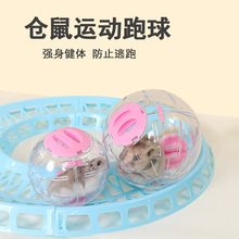 仓鼠跑轮跑步球玩具专用滚轮运动球跑道金丝熊玩具用品透明外带