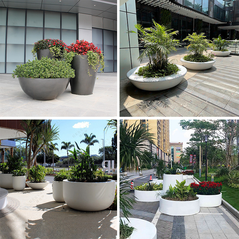 0成交433件玻璃钢花盆商场开业花坛户外美陈商业街花缸园林花箱花池