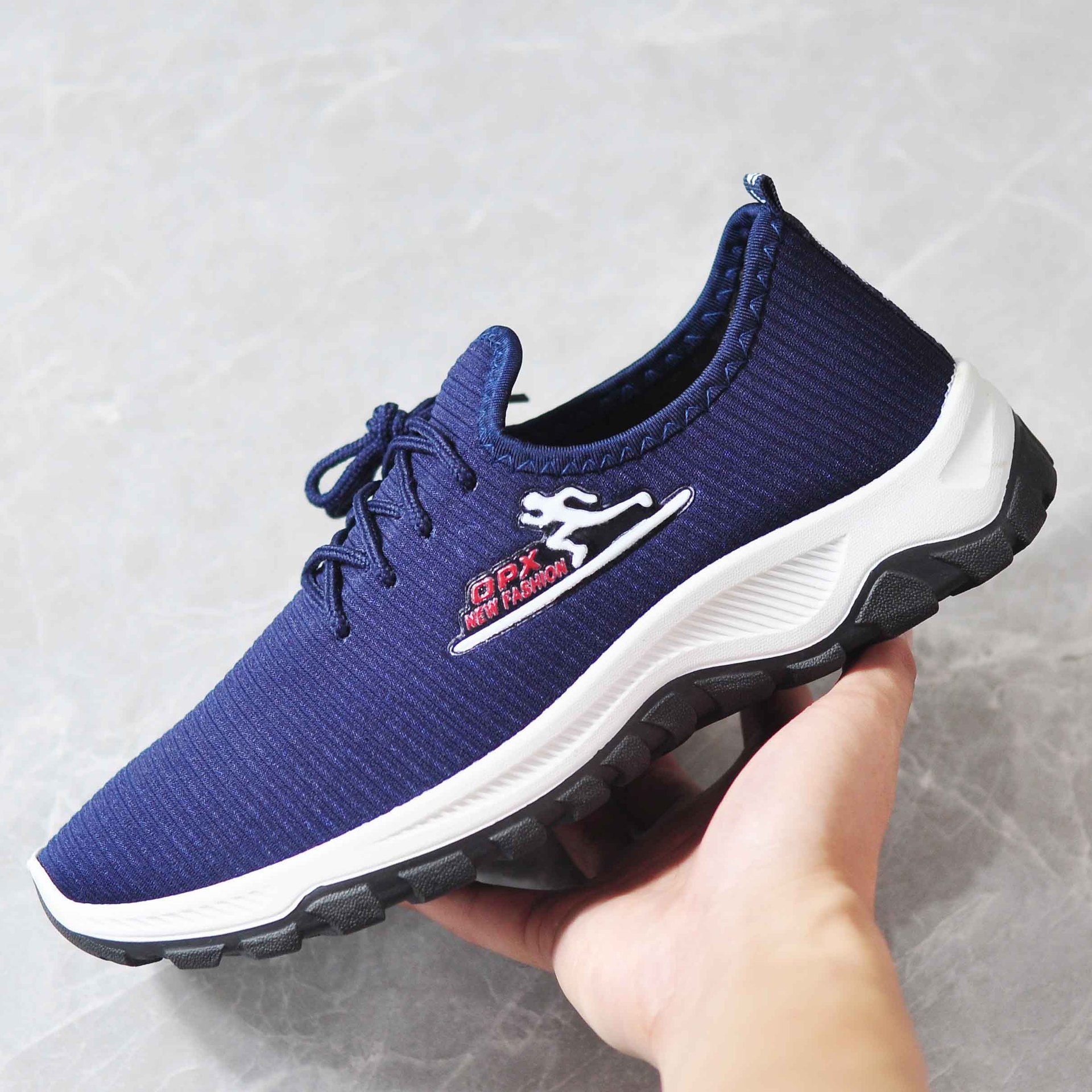 2021 New Men's Sneaker Fashion Korean Style Travel Shoes Men's Breathable Casual Shoes Korean Cross-Border Men's Shoes