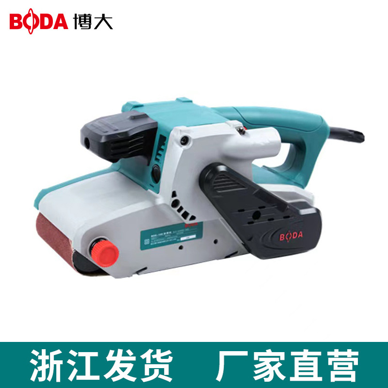 博大砂带机手提式磨光机坦克砂带机木工金属小型台式抛光机砂光机