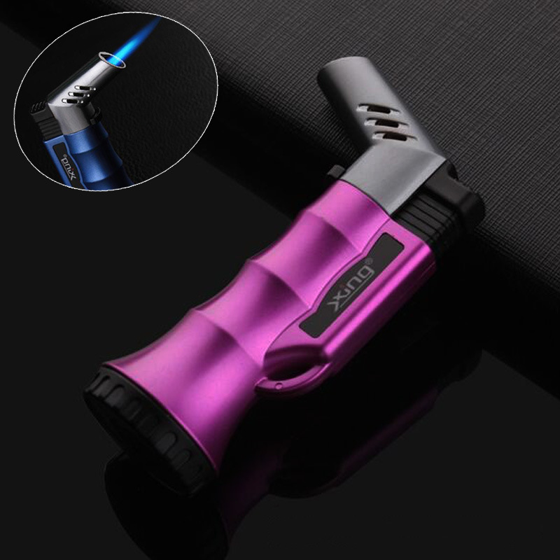 Cross-Border Direct Selling Spray Gun Lighter High Temperature Direct Punching Windproof Inflatable Point Cigar Moxibustion Mosquito-Repellent Incense Home Fire