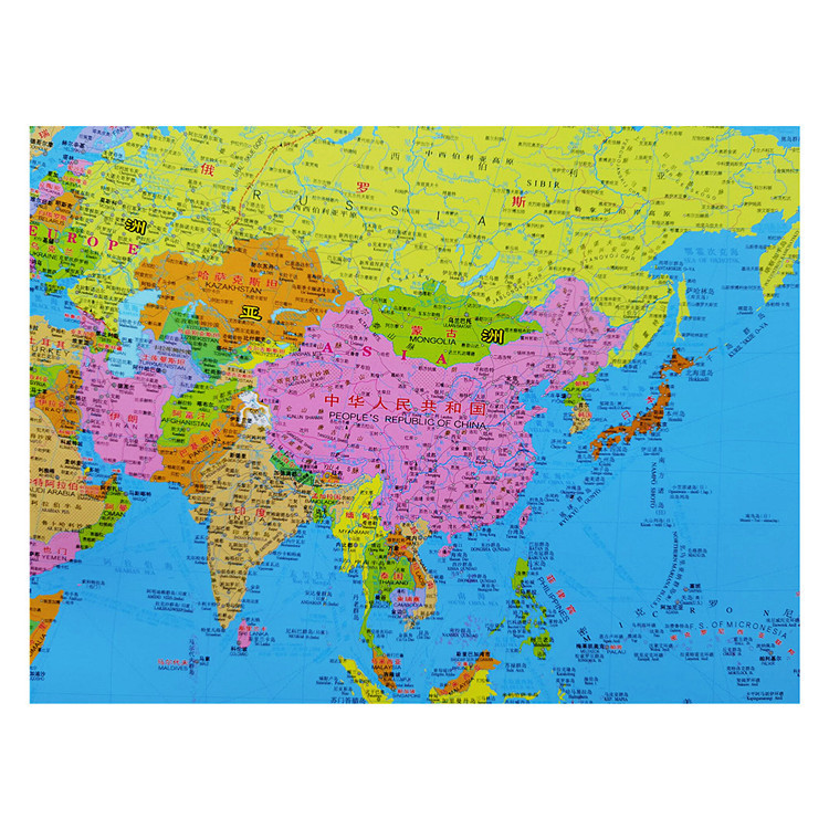 世界地图-知识版(覆膜挂图横版1.06m×0.76m)山东省地图出版社