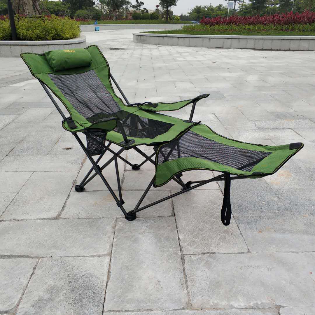 户外折叠午休躺椅三档调节沙滩凳演员简易车载床便携式超轻钓鱼椅