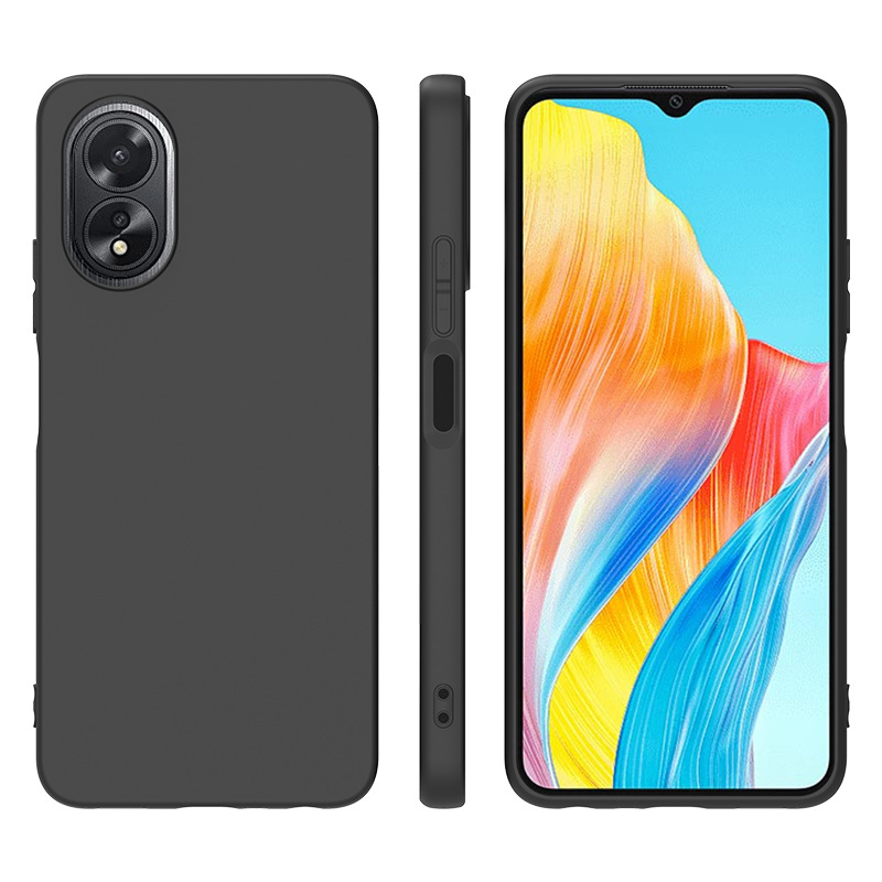 纯色realme gt5磨砂面手机壳适用于oppo a38 4g防摔硅胶 皮套素材