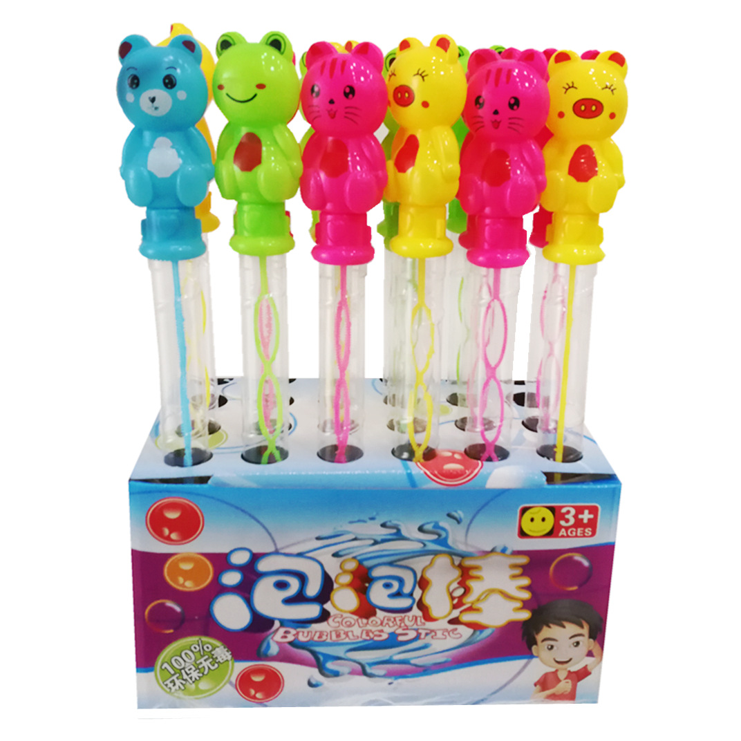 夜市地摊货源批发38大号儿童吹泡泡水玩具儿童手持卡通多孔泡泡棒