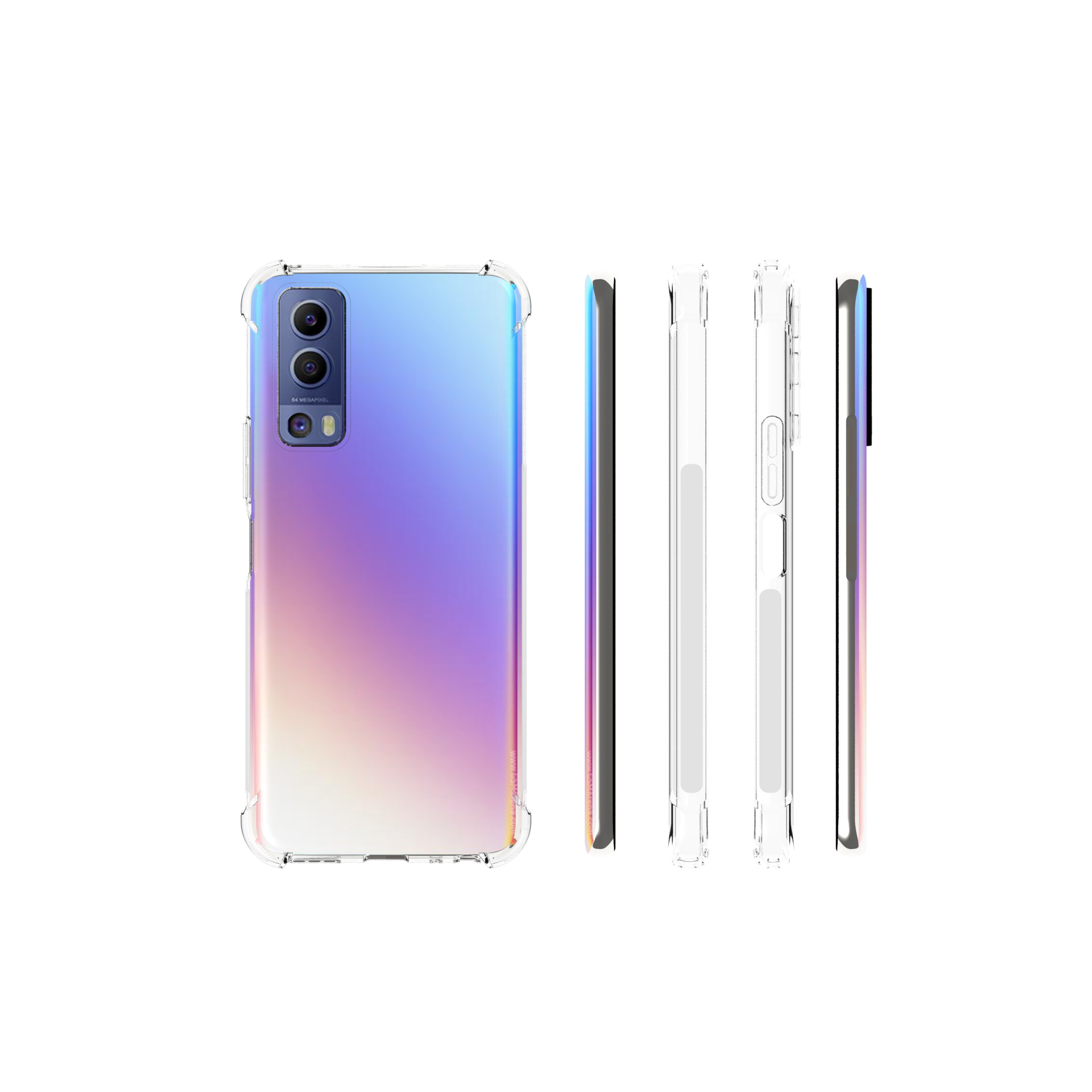 适用vivo y72 5g/vivo iqoo z3精孔阿尔法a纹外壳tpu素材该产品