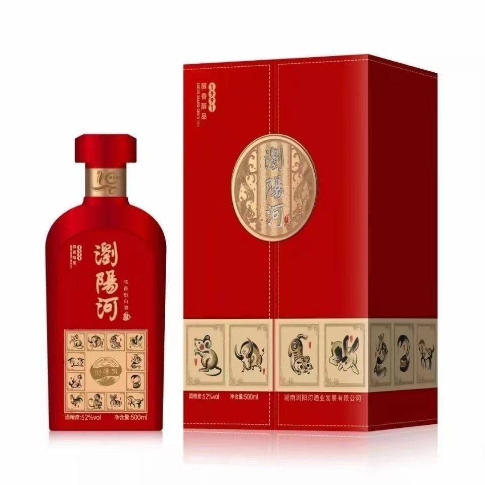 浏阳河 醇香醇品 1991 浓香型白酒 42度 52度 500ml 整箱6瓶装