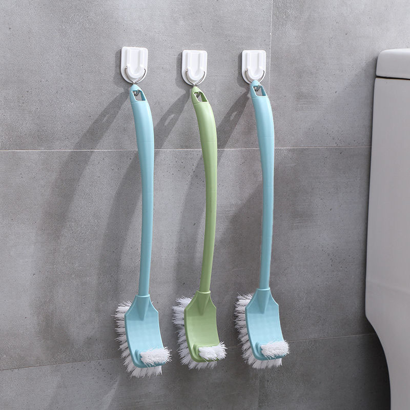 Thickened Plastic Long Handle Double-Sided Go to the Dead End Soft Fur Cleaning Toilet Brush Toilet Bending Toilet Brush Gap Brushes