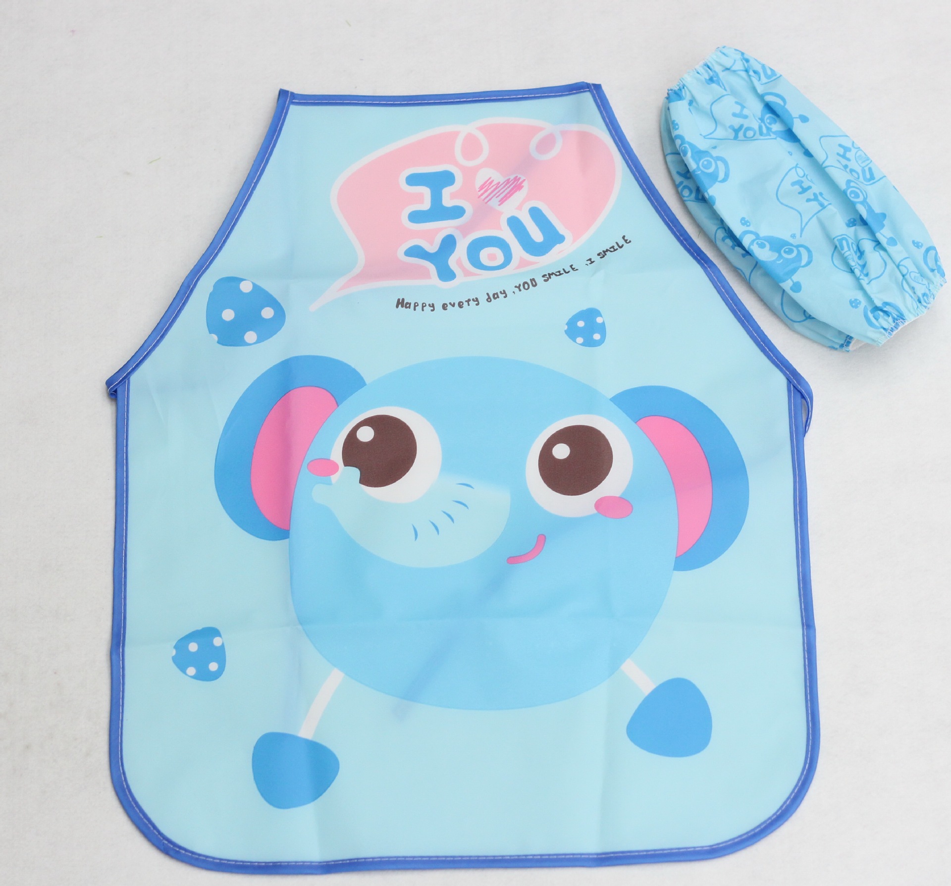 Children's Waterproof Apron Set Primary School Students Overclothes Painting Kindergarten Oil Painting Plaster Porcelain Doll Coloring Clothes