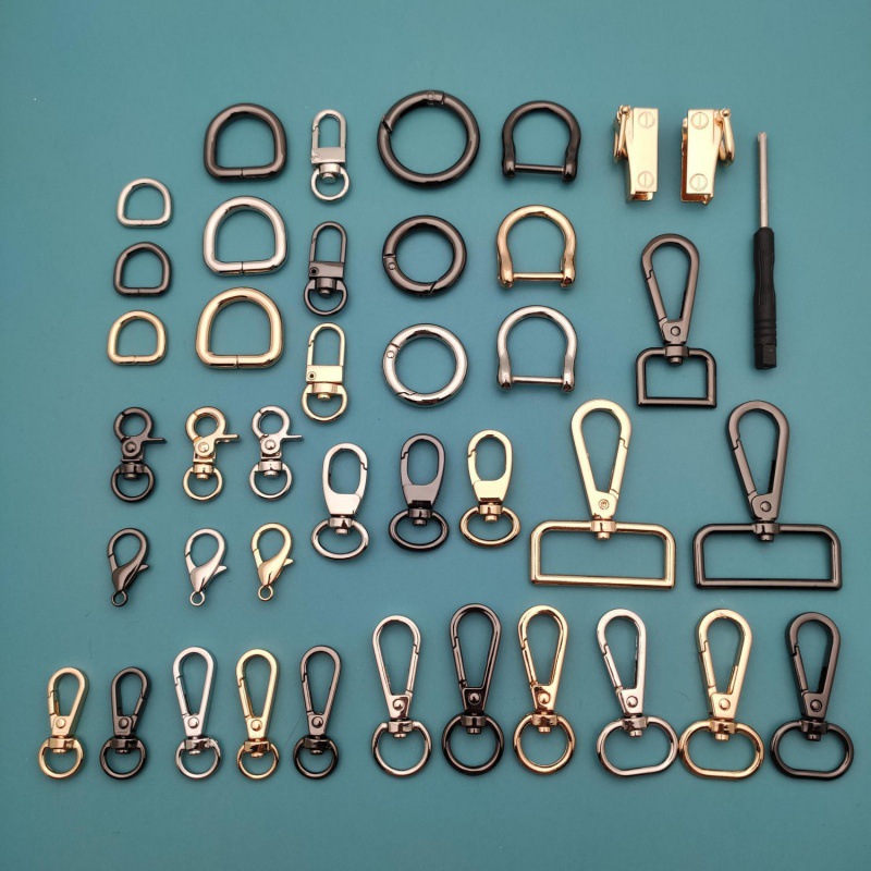 链条扣包包五金扣子配件弹簧圈勾挂钩螺丝杆锁扣维修改造diy零件