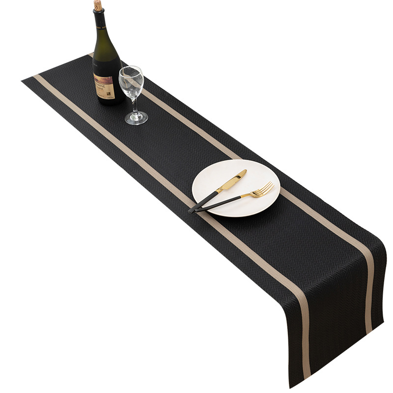 PVC Table Runner Wholesale Cross-Border Amazon Hot Hotel Waterproof and Oil-Proof Insulated Dining Table Mat Placemat Napkin