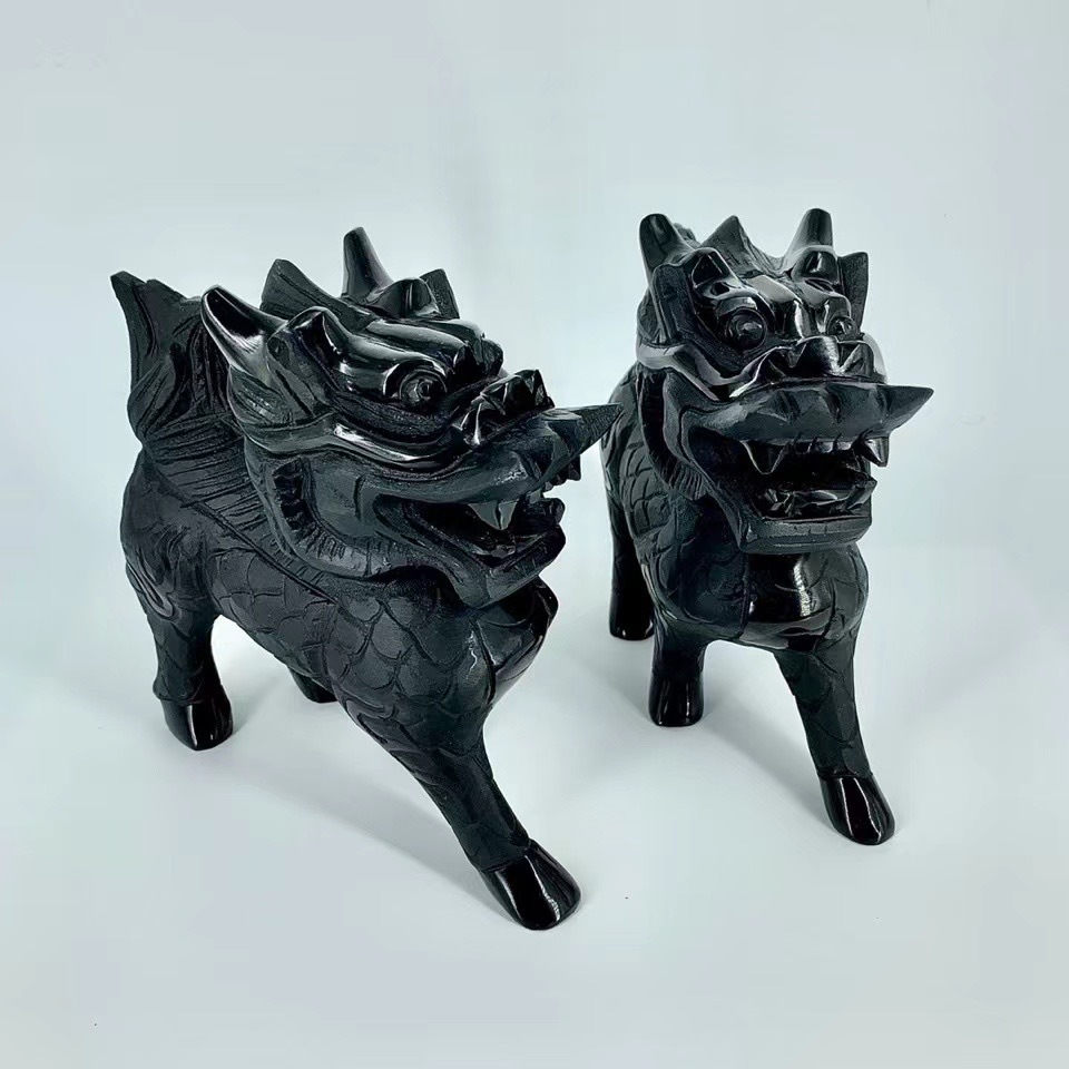 麒麟黑曜石摆件