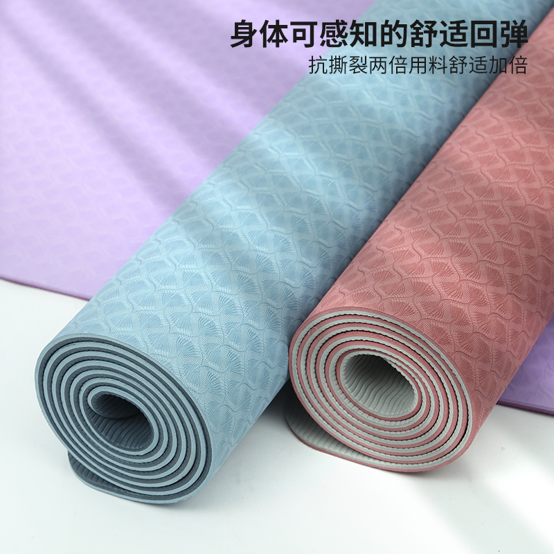 Yoga Mat Beginner Thickening, Widening and Lengthening Female Gymnastic Mat Dance Non-Slip Yoga Mat Floor Mat Home Yu Ka