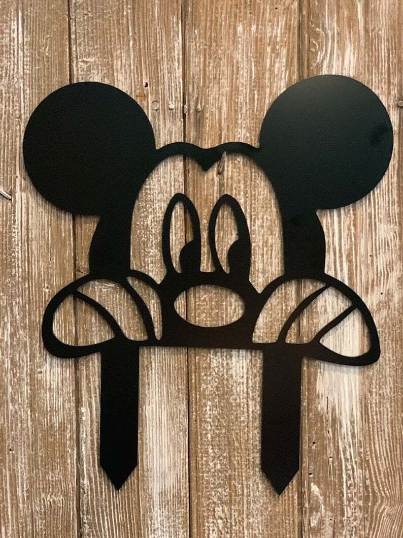 米奇米妮剪影金属艺术跨境电商专供北美欧洲制产品非质量不退换