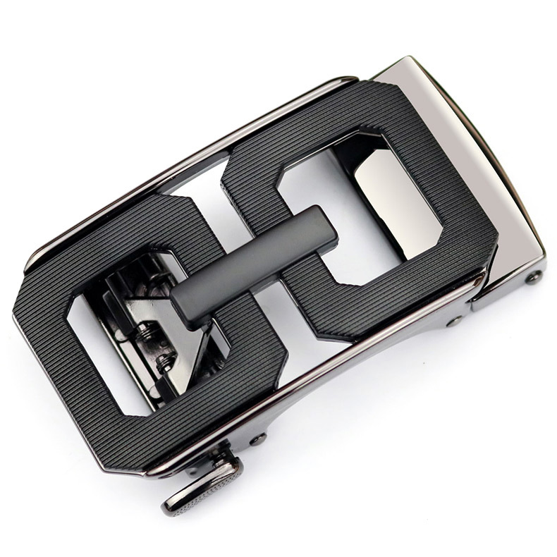 简约时尚字母扣皮带扣头男士休闲自动扣腰带头圆扣金色百搭皮带头