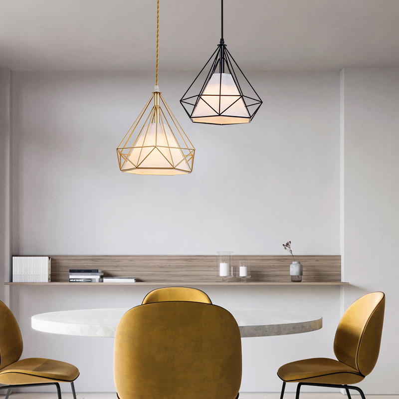 北欧饭厅餐厅阳台灯具现代简约创意个性吧台单个头卧室床头小吊灯