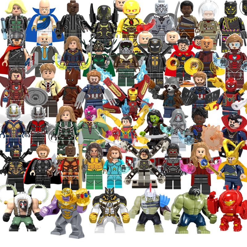 兼容乐高漫威积木人仔复联4超级英雄归来公仔6全套钢铁侠mk50玩具