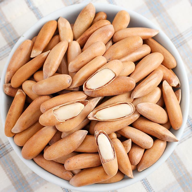 特大颗粒巴西松子手剥松子新货500g非特级阿富汗散装坚果干果