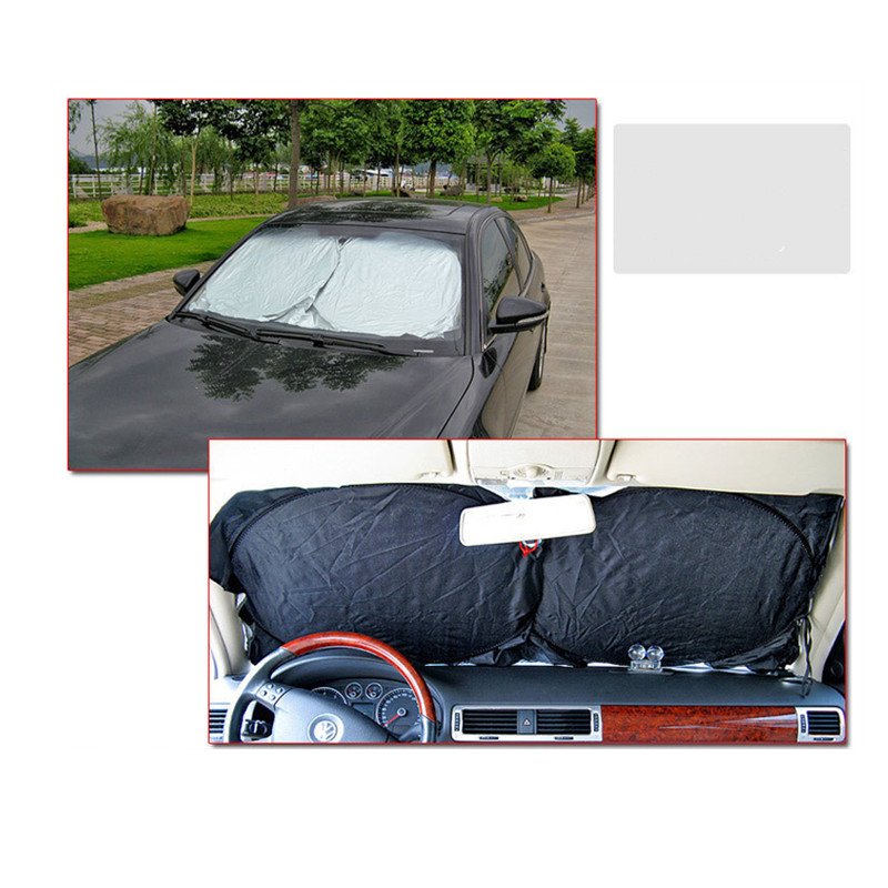 Double Ring Sunshade Silver Tape Sun Block Sunshade Big Eyes Sun Block Front Gear Car Sunshade Tinted Shade