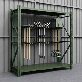 存放设备架防暴器材物资工具战备重型部队铁锹架仓储盾牌铁镐货架