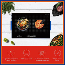 跨境家用暖菜板多功能保温餐桌电磁炉加热盘方形智能饭菜保温板