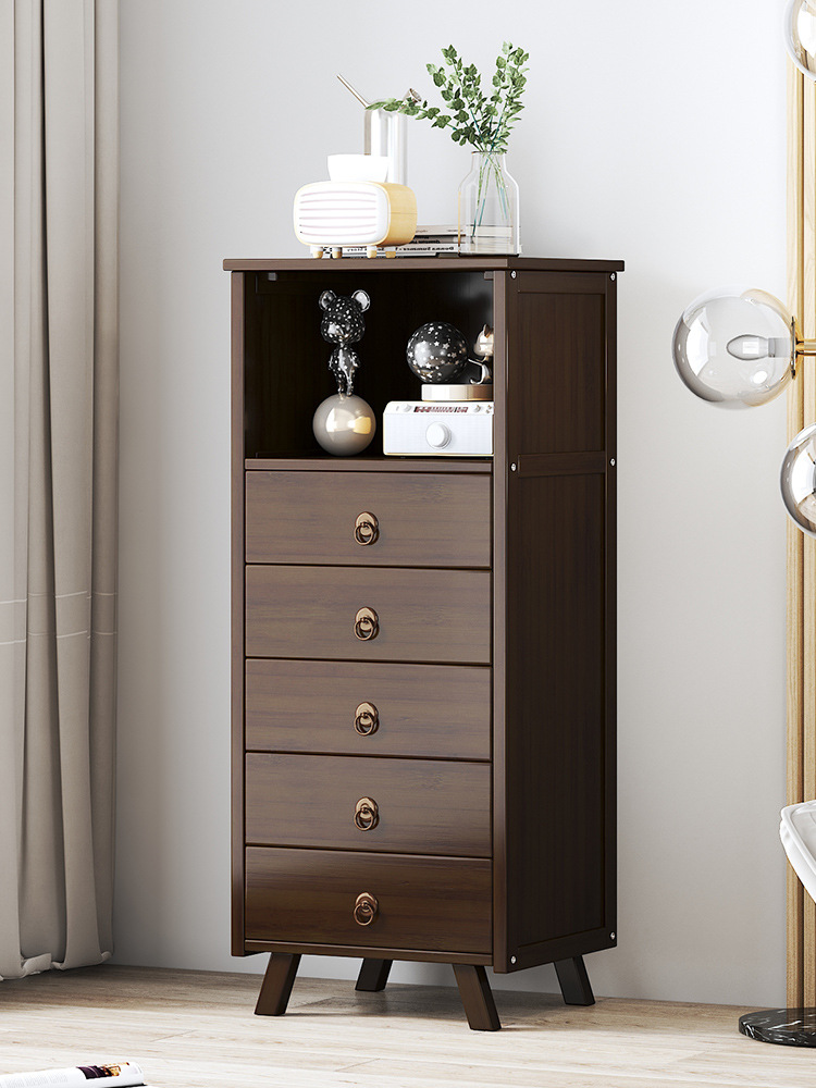 三四五六斗柜收纳柜卧室实木抽屉柜轻奢客厅斗橱靠墙置物柜小柜子